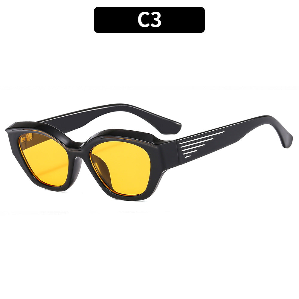 Chic Eckige Sonnenbrille