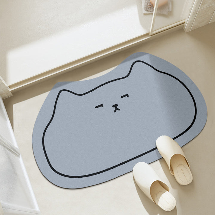 Katzen-Themen-Badmatte
