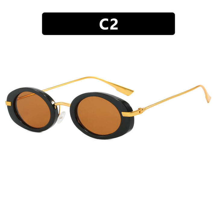 Damen modische Sonnenbrille im eleganten Ovaldesign Karnz