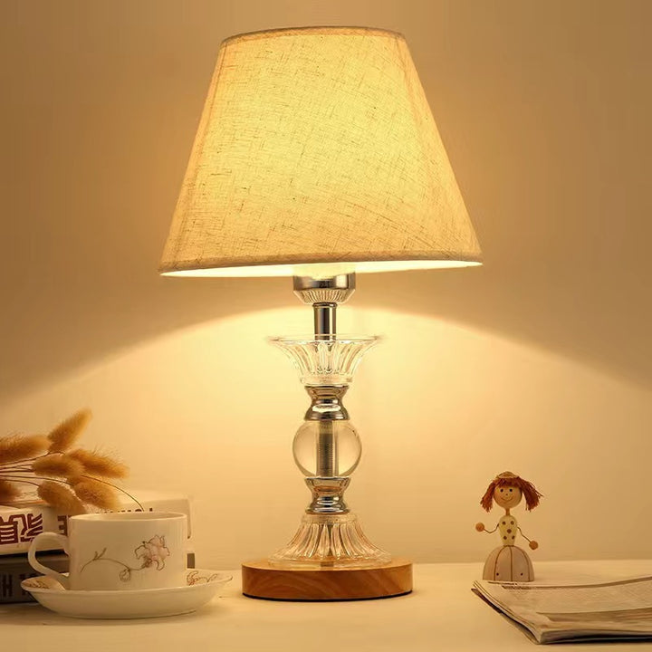 Dekorative Glas Schirm Tischlampe