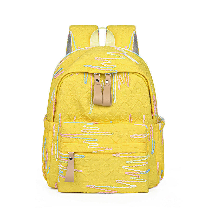 Stylischer Texturiertes Muster Rucksack