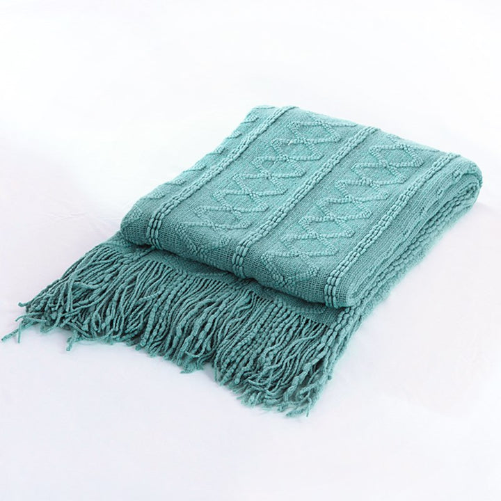 Gemütliche Strickdecke