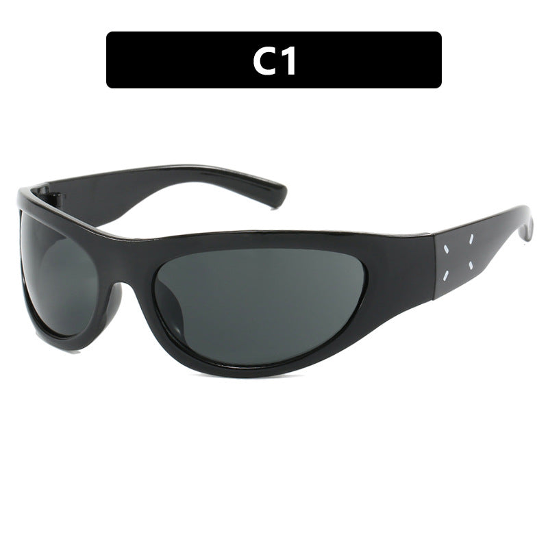 Damen sportliche Sonnenbrille mit ergonomischem Design und umfangreichem UV-Schutz Karnz