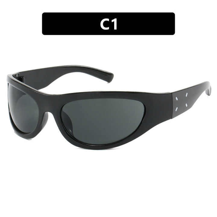 Damen sportliche Sonnenbrille mit ergonomischem Design und umfangreichem UV-Schutz Karnz