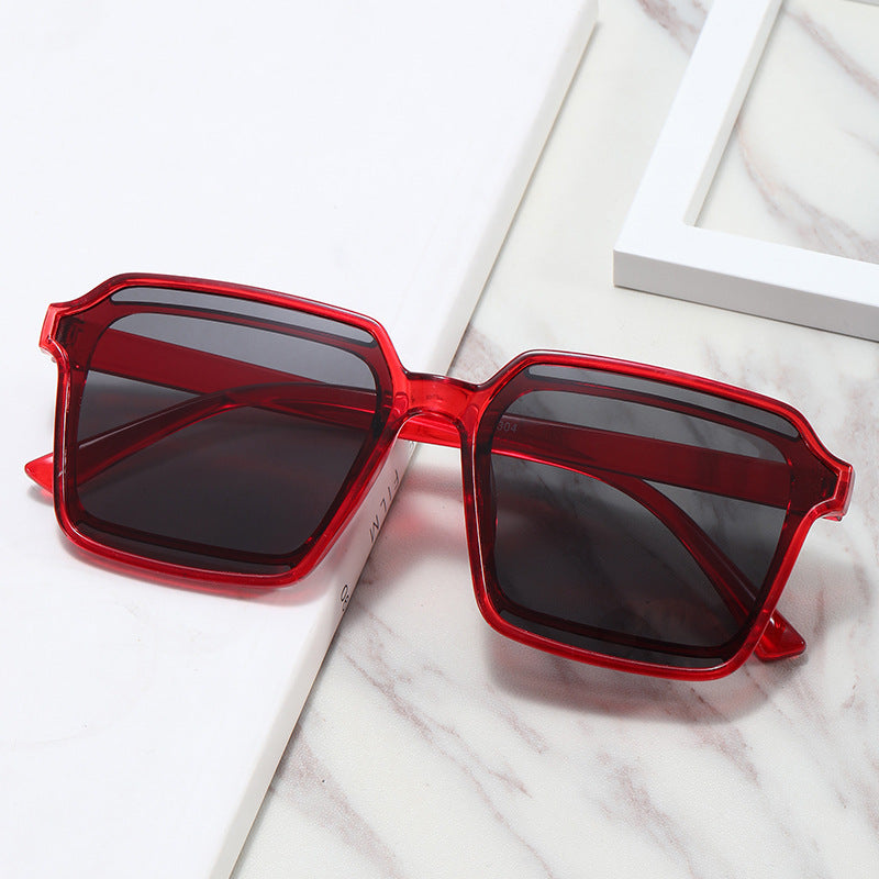Damen elegante quadratische Sonnenbrille mit robustem Rahmen Karnz