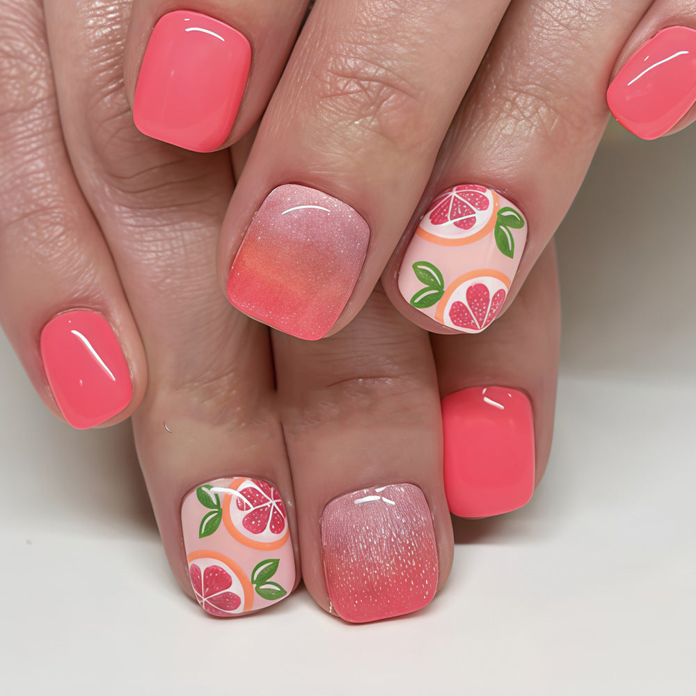 Saisonales thematisiertes Press-On-Nagelkunst-Set Karnz