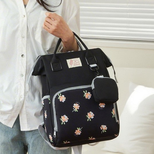 Stilvoller Rucksack mit floralem Muster Karnz