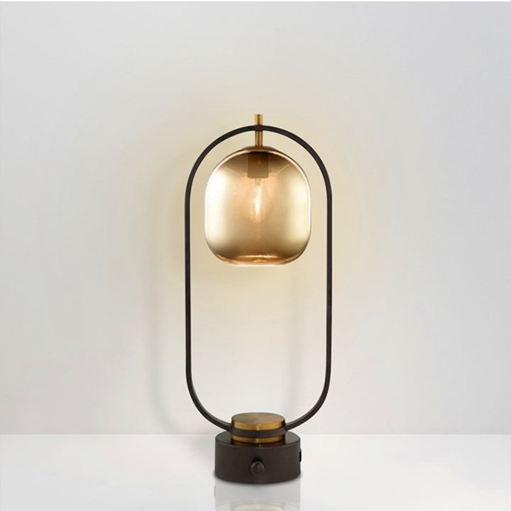 Minimalistische Glas Akzent Tischlampe
