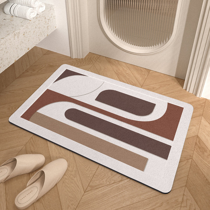 Modern Abstract Badmat Karnz
