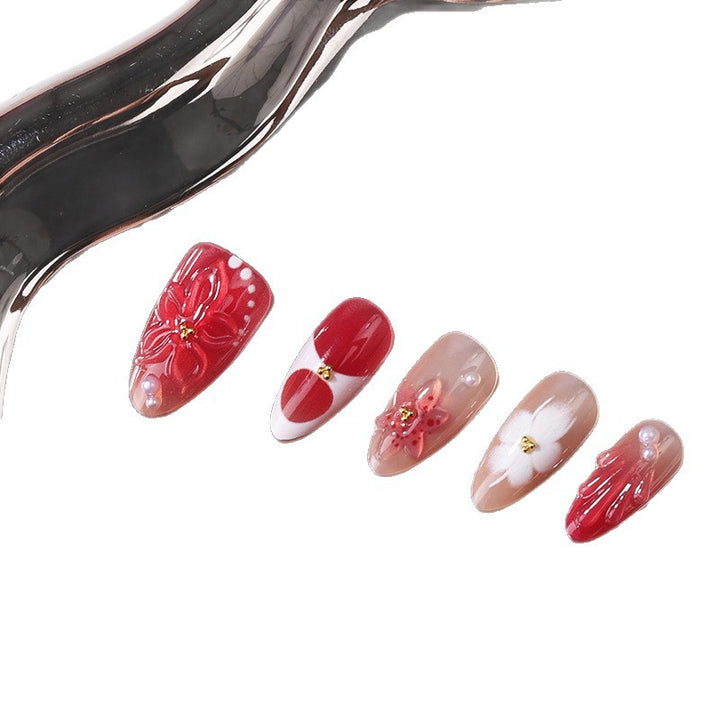 3D Dekorative Press-On Nagelset Karnz