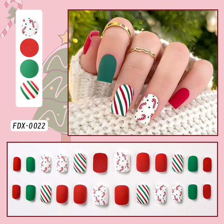 Festliches Feiertags-Themen Druck-Nagel-Set