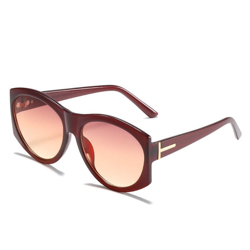 Oversized Vintage-inspirierte Mode-Sonnenbrille Karnz