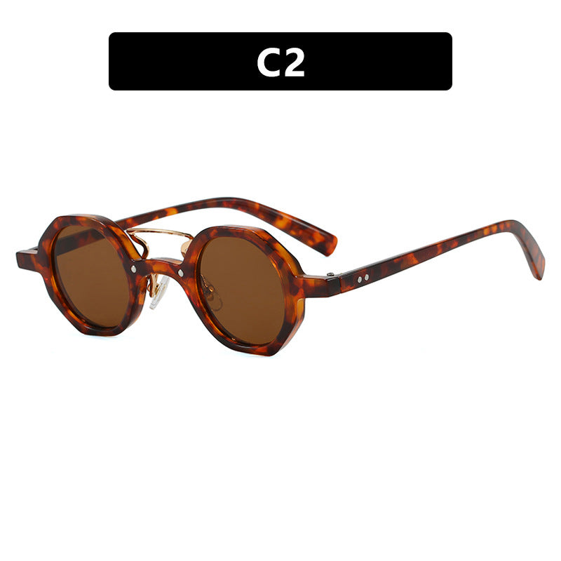 Damen stilvolle Sonnenbrille im einzigartigen achteckigen Design Karnz