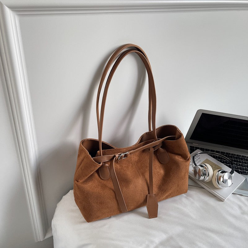 Luxe Wildleder Tote Bag Karnz