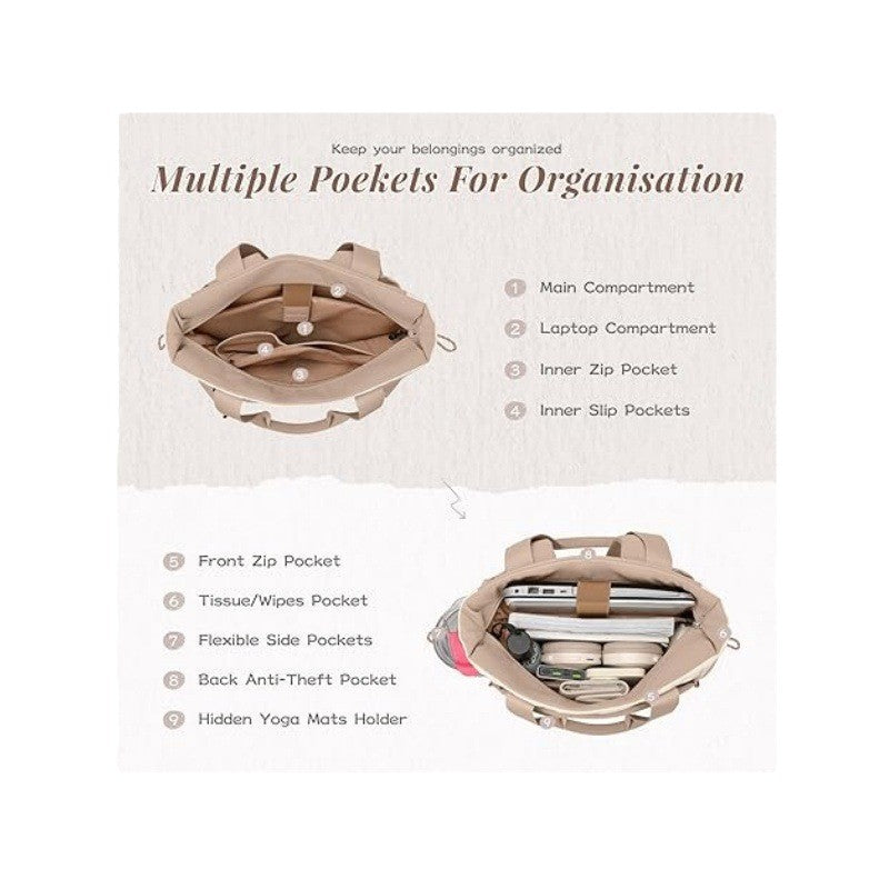 Yoga-Rucksack mit Praktischem Roll-Up Fach Karnz
