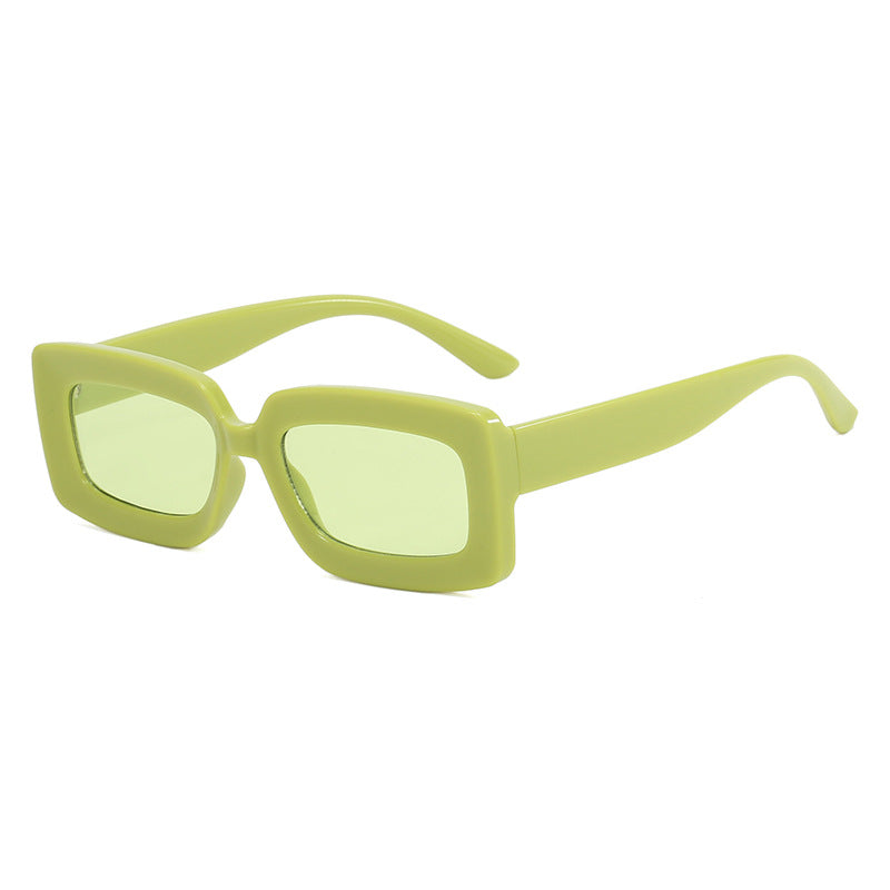 Damen futuristische Quadratische Sonnenbrille Karnz