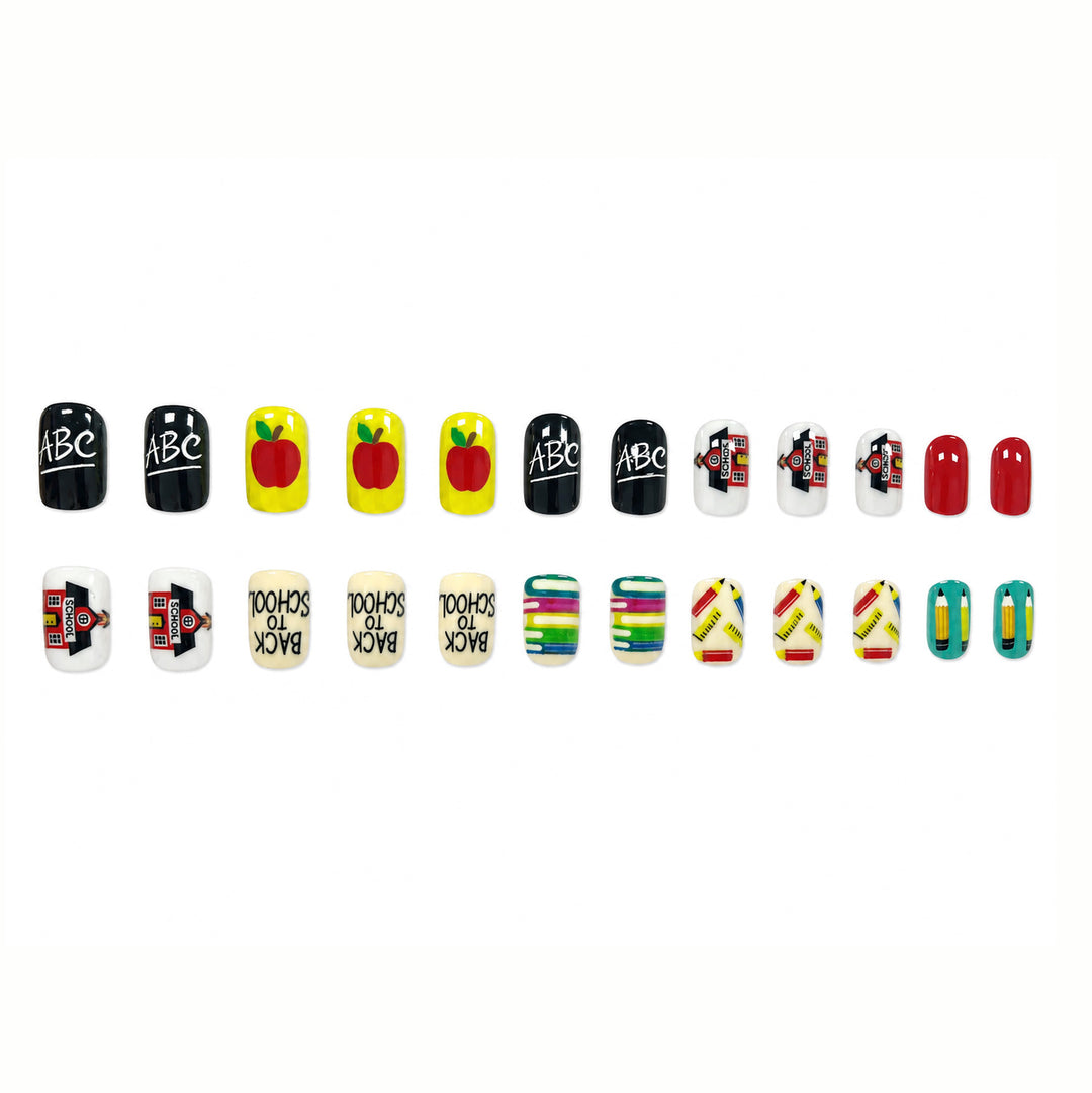 Kreatives Zurück-zur-Schule Nagelkunst-Set Karnz