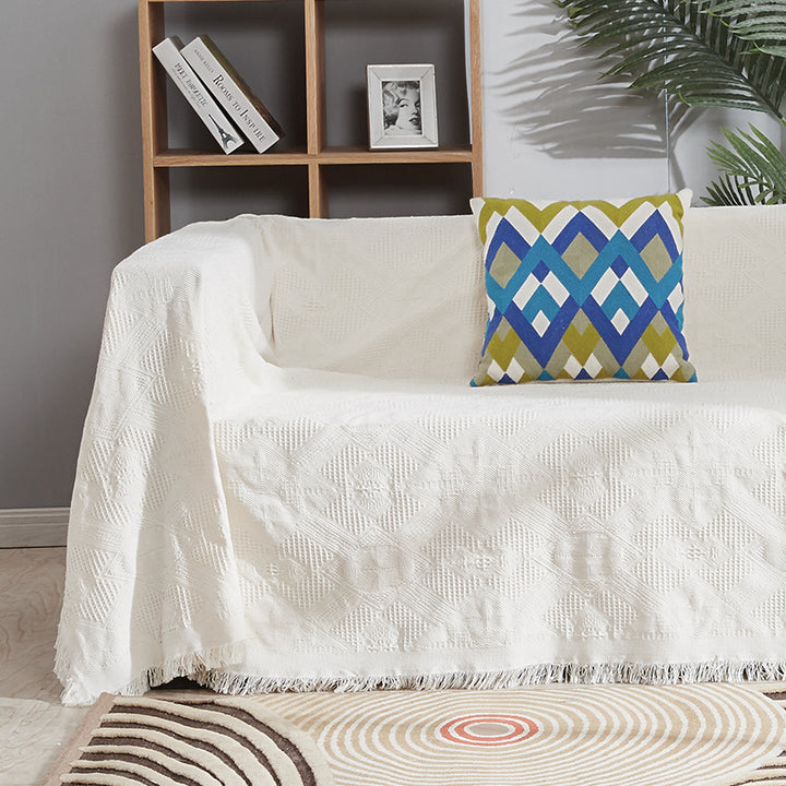 Strukturierte Sofa-Wurfdecke