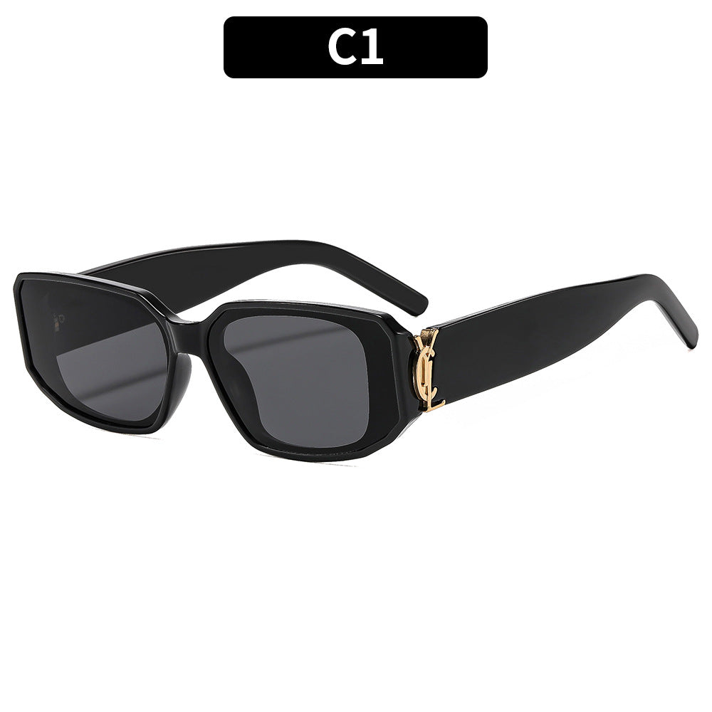 Vintage-inspirierte winkelförmige Sonnenbrille