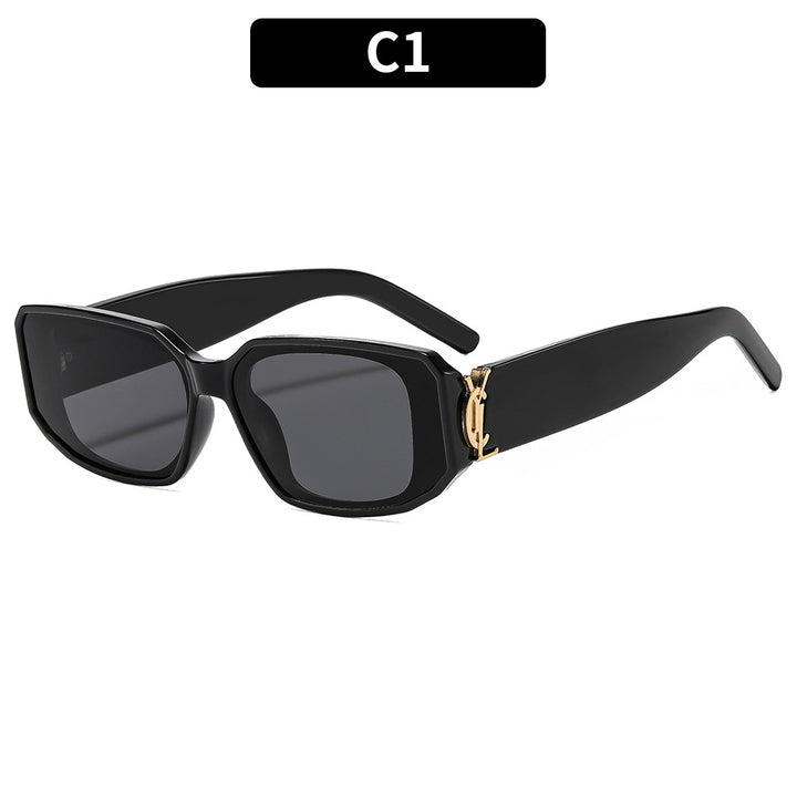 Vintage-inspirierte winkelförmige Sonnenbrille