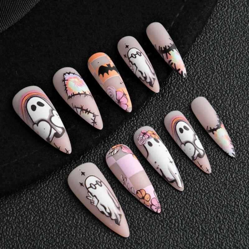 Künstlerisches Halloween-Themen-Nagel-Set Karnz