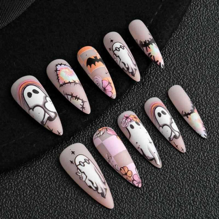 Künstlerisches Halloween-Themen-Nagel-Set Karnz