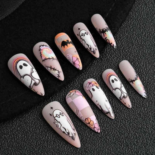 Künstlerisches Halloween-Themen-Nagel-Set Karnz