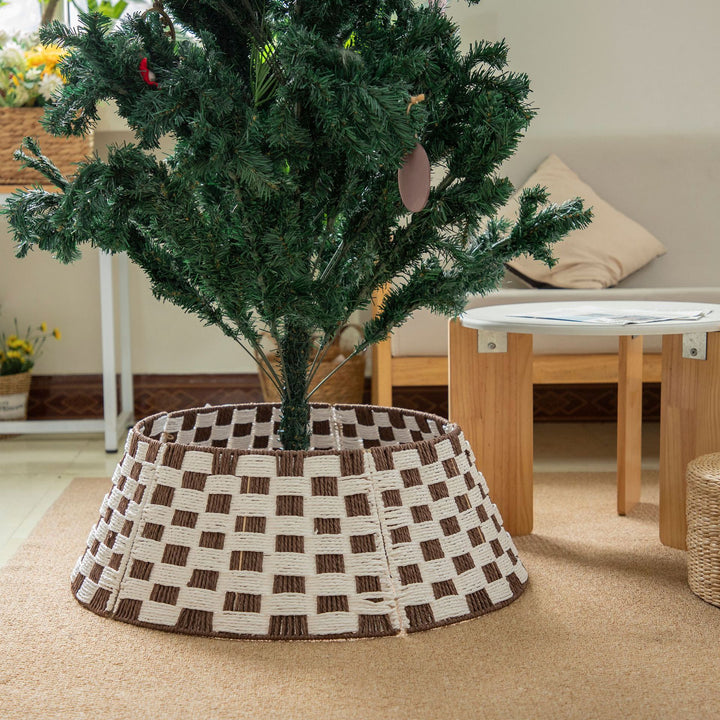 Dekorativer Weihnachtsbaumständer Aus Geflecht Karnz