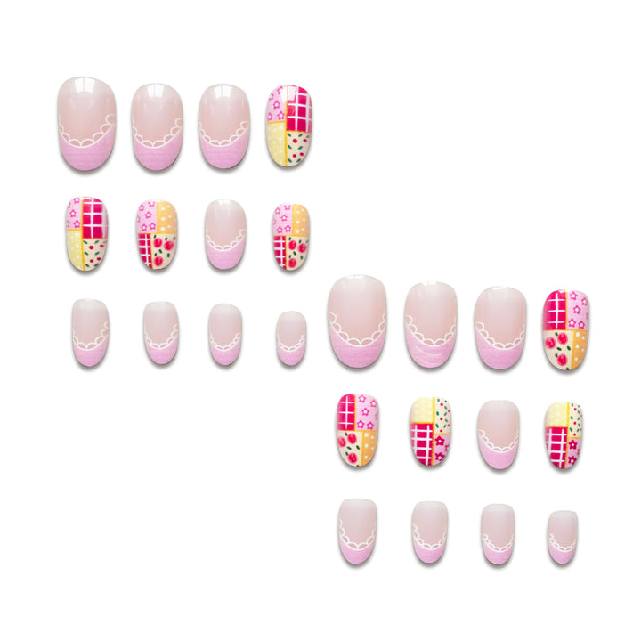 Künstlerisches Patchwork Nagelkunst Kit