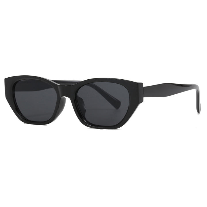 Damen Cat-Eye Sonnenbrille mit transparentem, geometrischem Rahmen Karnz