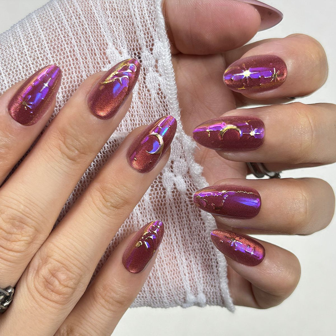 Dekorativer Press-On-Nagelset mit einzigartigen Designs Karnz