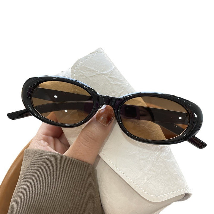 Trendige ovale Rahmen-Sonnenbrille Karnz