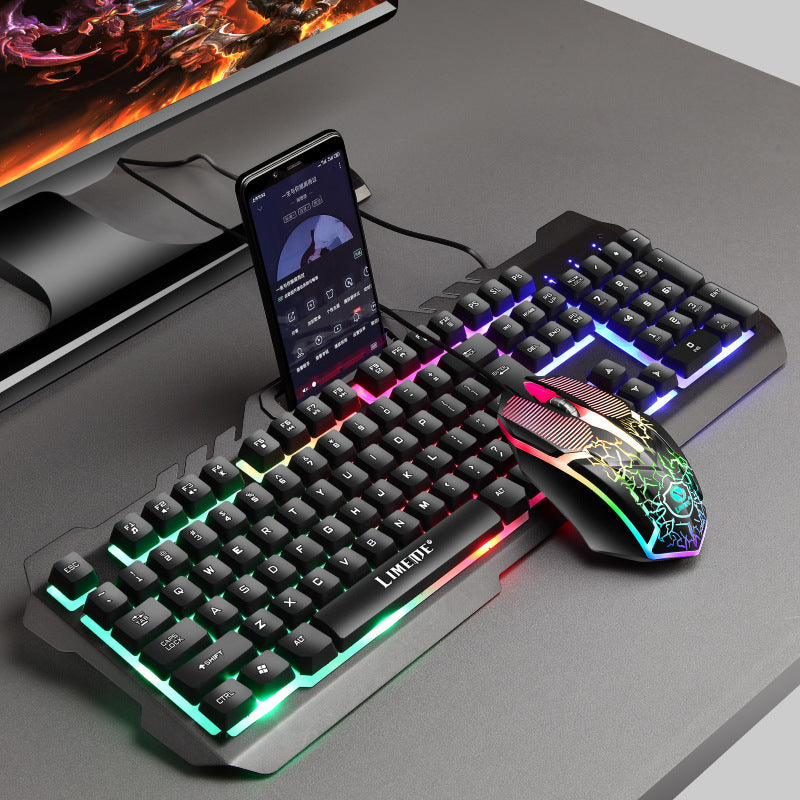 Gaming-Tastatur mit Integriertem Smartphone-Ständer und Rgb-Synchronisation Karnz