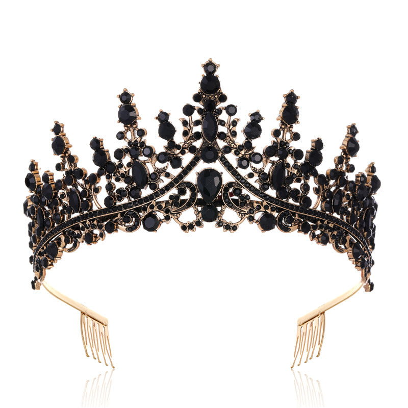 Damen Strass Tiara mit funkelnden Edelsteinen Karnz