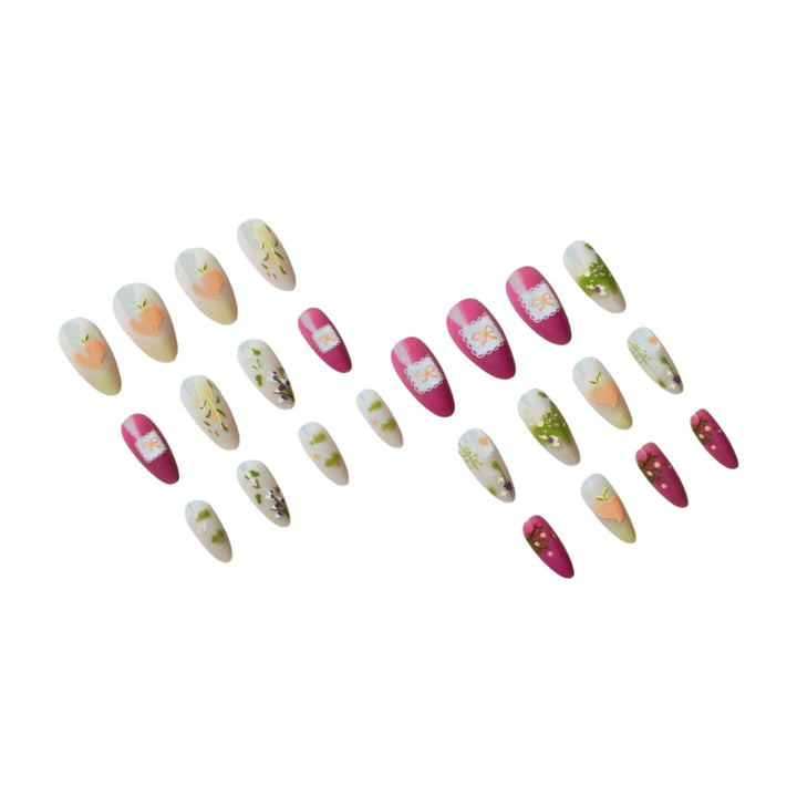 Künstlerisches Floral Nail Art Design Set