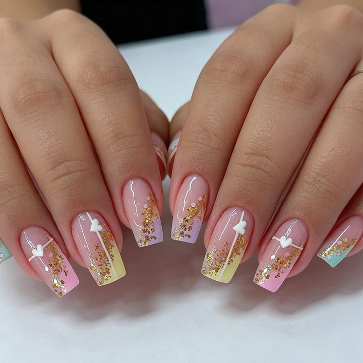 Elegante Ombre Acryl-Nagelkunst-Verstärkungen Karnz