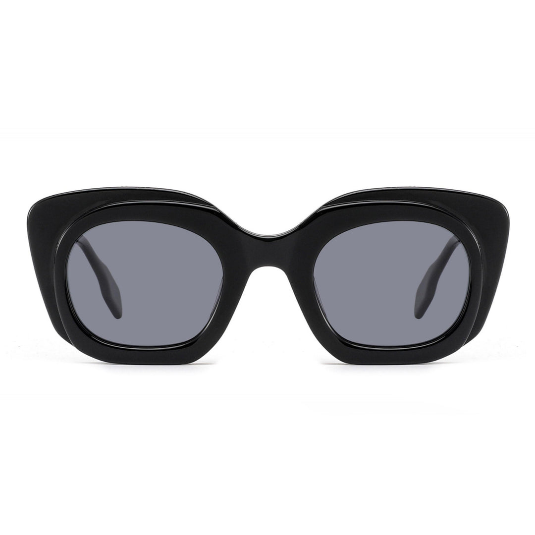 Damen Sonnenbrille mit breitem, modernem Rahmen Karnz
