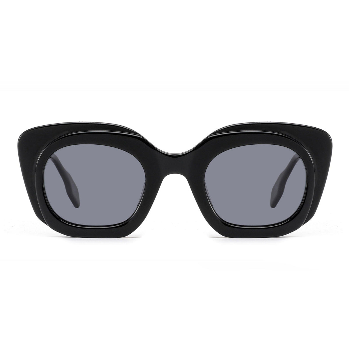 Damen Sonnenbrille mit breitem, modernem Rahmen Karnz