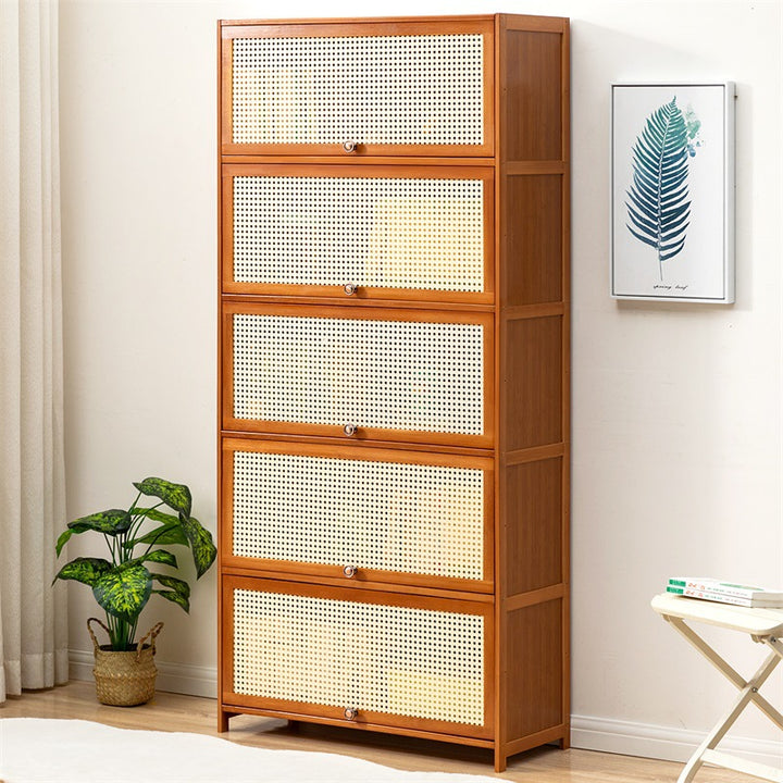 Aufbewahrungskommode Mit Dekorativer Rattanfront Und Funktionalem Stauraum Karnz
