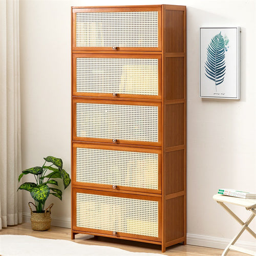 Aufbewahrungskommode Mit Dekorativer Rattanfront Und Funktionalem Stauraum Karnz