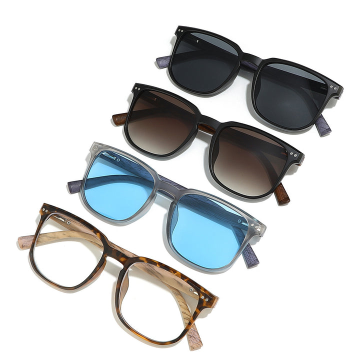 Retro-Stil Quadrat Rahmen Sonnenbrille Karnz