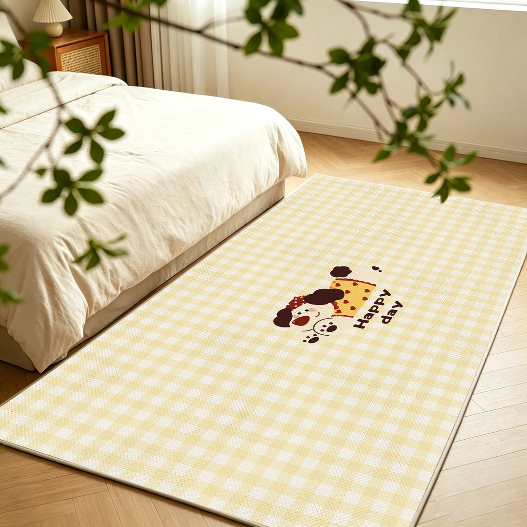Willkommensmatte mit verspieltem Punkte-Design