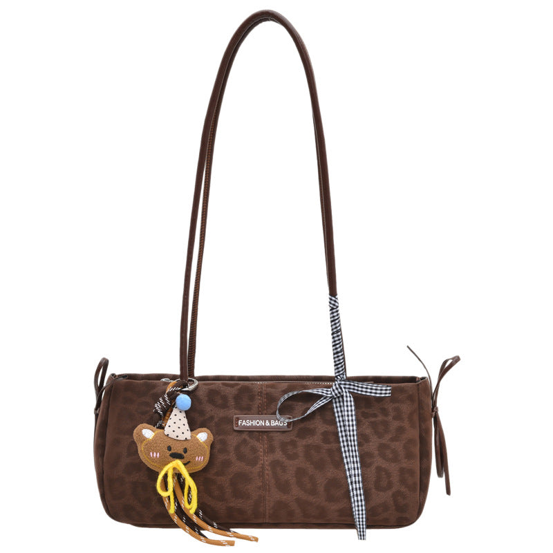Stylische Tierdruck-Schultertasche