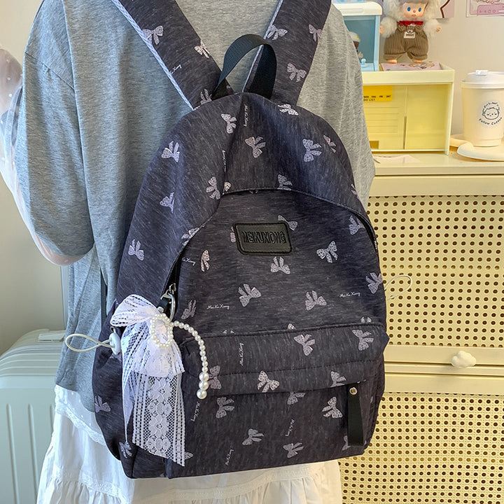 Stylische Schmetterlingsdruck Rucksack Karnz