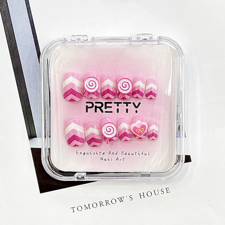 Dekoratives Press-On Nagelset Karnz