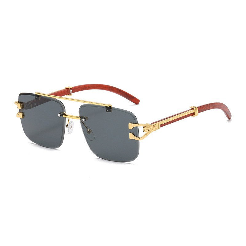 Damen Luxus-Sonnenbrille mit Holz- und Metallkombination Karnz