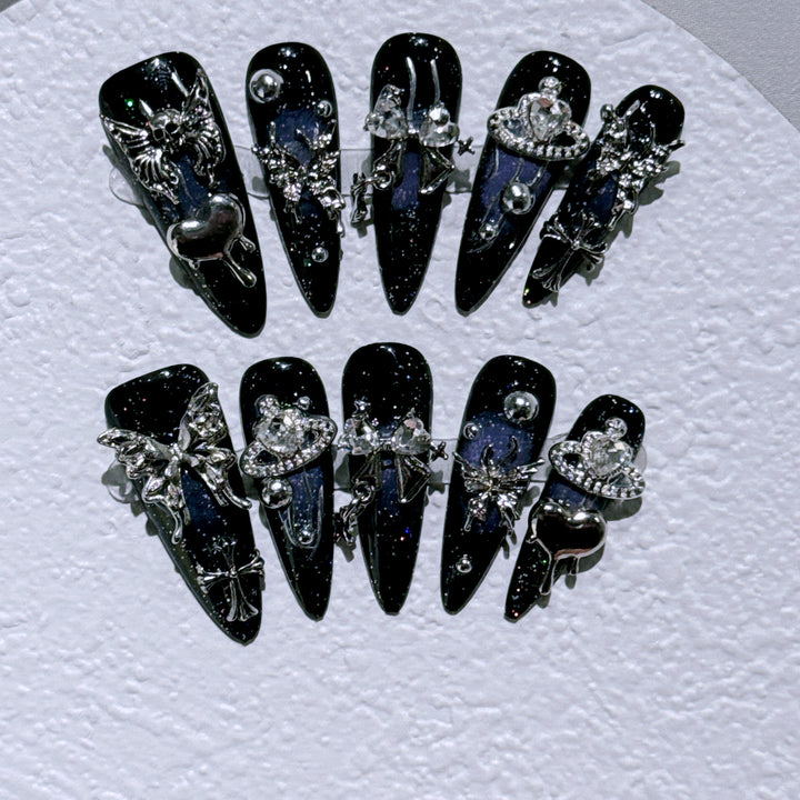 Premium Gothic Dekorative Nagelkunst Set