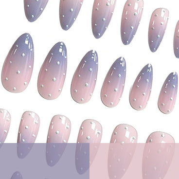 Elegante Polka Dot Langanhaltende Gel Nagelkunst Karnz