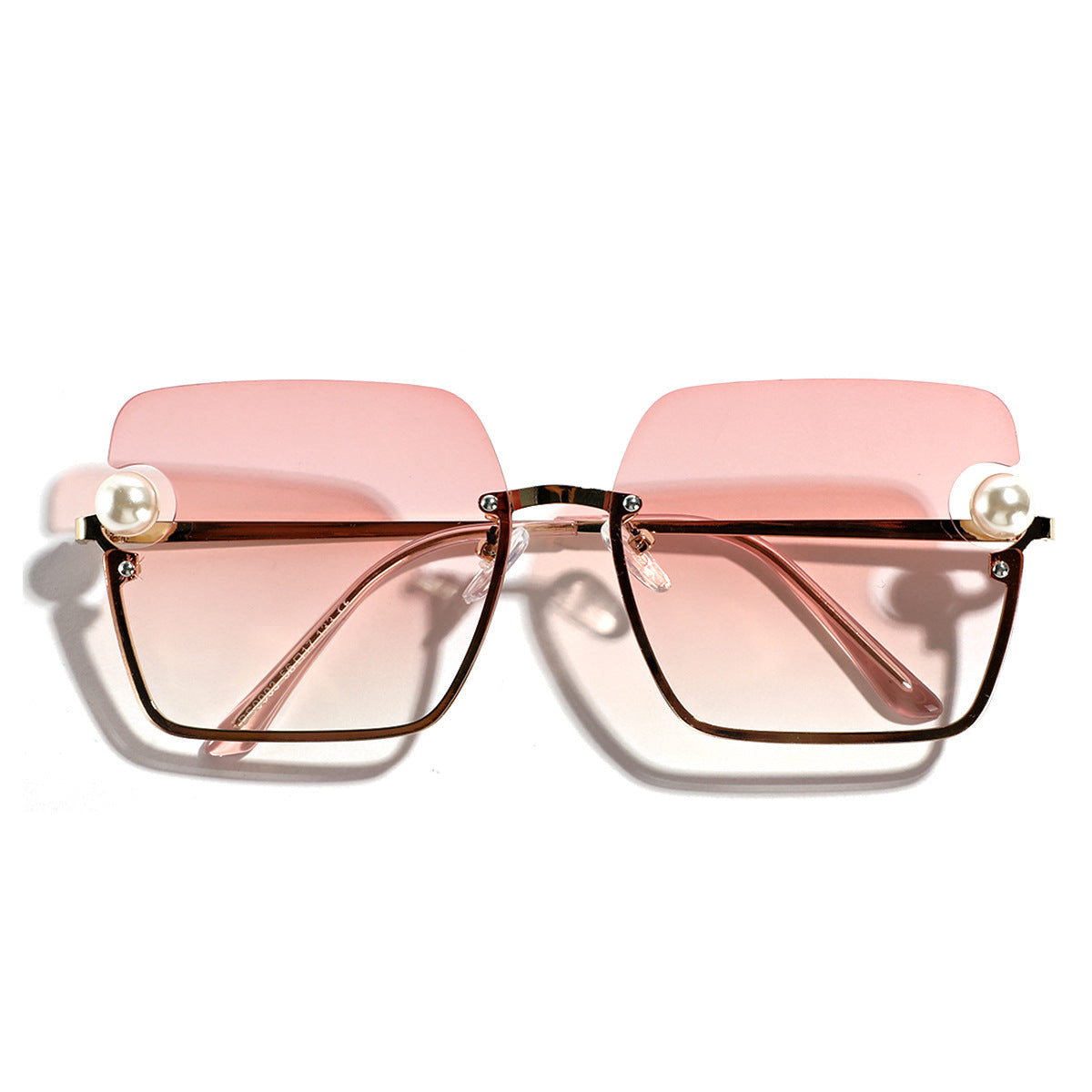 Damen quadratische Sonnenbrille mit elegantem Transparenzrahmen Karnz
