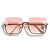 Damen quadratische Sonnenbrille mit elegantem Transparenzrahmen Karnz